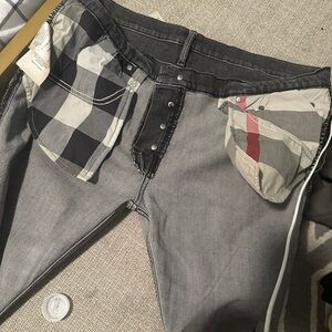 Dark grey cotton jeans from Burberry Brit